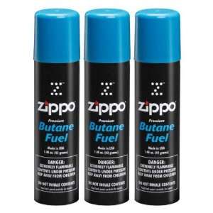  Zippo Butane Refills   Pack of 3 cans 1.48 oz each   Ships 