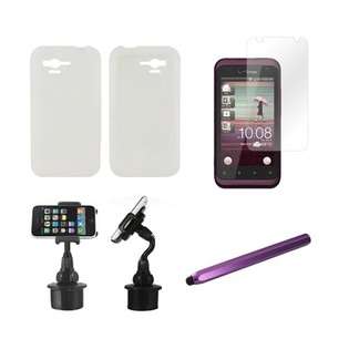 Accessory Geeks 4 Item Combo Clear Silicone Case, Screen Protector 