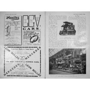  1905 Paris Motor Car Show Hotel Harrogate Argyll Caps 