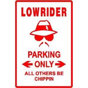  LOWRIDER PARKING chain wheel car show sign
