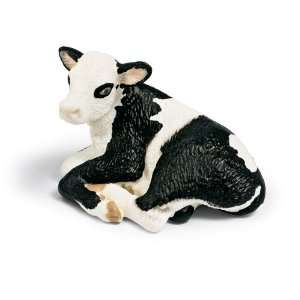  Schleich Farm Life Holstein Calf, Lying Toys & Games