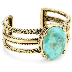  Bronzed by Barse Jubilee Turquoise Cuff Bracelet 