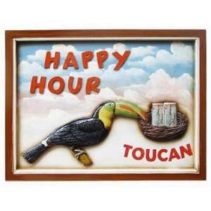  RAM Gameroom ODR157 Happy Hour Wall Sign: Home & Kitchen