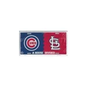 Cardinals/Cubs House Divided License Plates:  Sports 