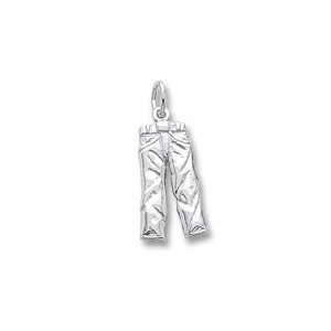  Jeans Charm in White Gold: Jewelry