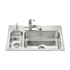  Kohler K 3347 Toccata High and Low Self Rimming Kitchen 