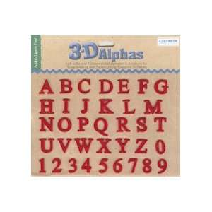  Acid Free 3 d Alphas Scrapbooking Letters (Red) Toys 