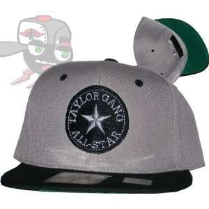 Taylor Gang All Star Two Tone Gray/Black Wiz Khalifa Snapback Hat Cap