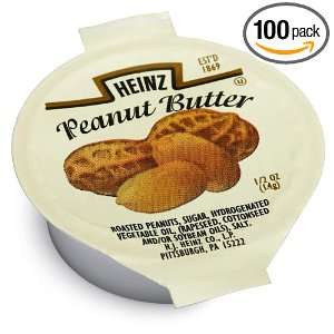 Heinz Peanut Butter Spread, 0.5 Ounce Cups (Pack of 100):  