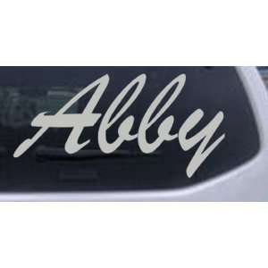  Silver 32in X 16.0in    Abby Car Window Wall Laptop Decal 