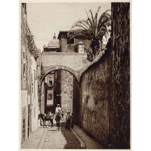  1925 Medieval Walls Street Caceres Extremadura Spain 