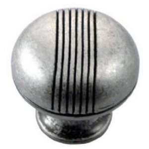  1.25 SLV Striped Knob