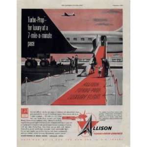 ALLISON Turbo Prop for luxury at a 7 mile a minute pace.  1955 