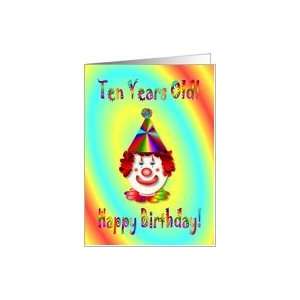  Birthday 10 Year Old   Clown Card Toys & Games