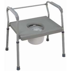  Heavy Duty Free Standing Commode: Health & Personal Care