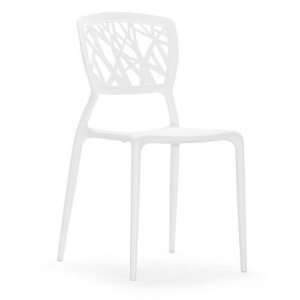  Zuo 100330 Divinity Chair in White   Set of 6 100330: Home 