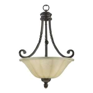   8078 3 44 Tribeca 3 Light Bowl Pendant in Toasted Sienna 8078 3 44
