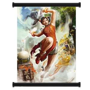  Street Fighter X Tekken Xiaoyu Game Fabric Wall Scroll 