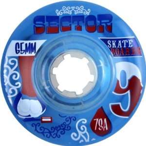  Sector 9 Topshelf 78a 65mm Clear.blue Skate Wheels: Sports 