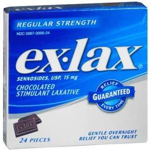  EX LAX CHOCOLATE LAXATIVE 24TB NOVARTIS CONSUMER HEALTH 