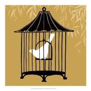  June Erica Vess   Birdcage Silhouette I Giclee: Home 