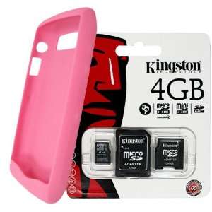  Kingston 4GB MicroSD Card With SD and MiniSD Adapters and 
