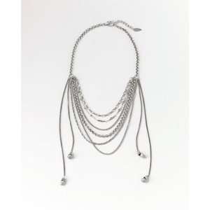  Coldwater Creek Sautoir and bead Silver necklace: Jewelry