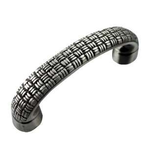  Mng   Rattan Handle (Mng14611) Satin Silver Antique: Home 