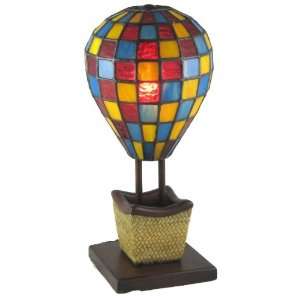   Multicolor Hot Air Tiffany Table Lamp 1529: Home Improvement