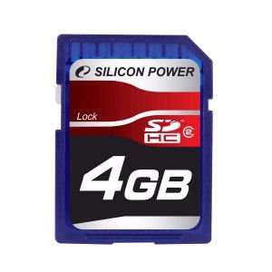  Silicon Power 4GB SDHC High Capacity SD Memory Card 
