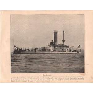  1898 Print United States Monitor Monterey Spanish War 