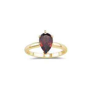    5.02 Cts Garnet Solitaire Ring in 18K Yellow Gold 7.0: Jewelry