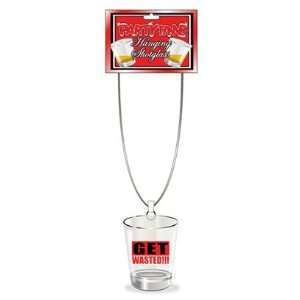  Flashing Hanging Party Shot Glass  Get Wasted!!!!: Health 