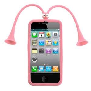  Pink critEAR Skin Cover For APPLE iPhone 4S/4/4G: Cell 