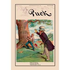    Puck Magazine: Felling the Trusts 20x30 poster: Home & Kitchen