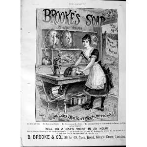  1890 Advertisement Brookes Monkey Brand Soap London: Home 