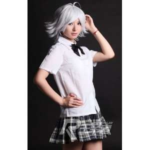  Silver Short Length Anime Cosplay Costume Wig: Toys 