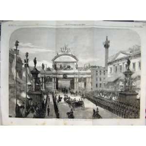  1863 Royal Procession Grand Arch London Bridge Print: Home 