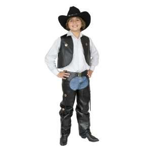  CHILD Medium 8 10   COWBOY Chaps and Vest (Hat not 