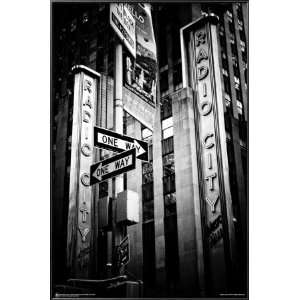  Radio City Music Hall Travel Lamina Framed Poster Print 