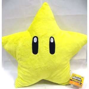  Super Mario Star Plush Pillow approx 13 