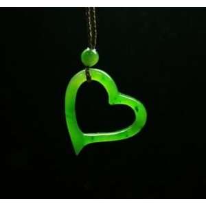  Jade Heart Pendant (hnw 3506) Jewelry