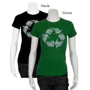 Womens BROWN Recycle Shirt Large   Created using 86 recyclable items