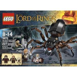   LEGO The Lord of the Rings Hobbit Shelob Attacks (9470) Toys & Games