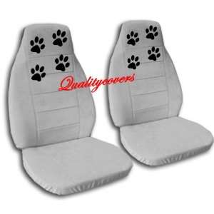 car seat covers with black paw prints for a 2008 Chevy Cobalt. Airbag 