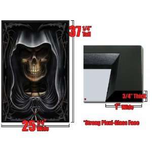  Framed Death Skull Spiral Poster Grim Reaper FrPp30525 