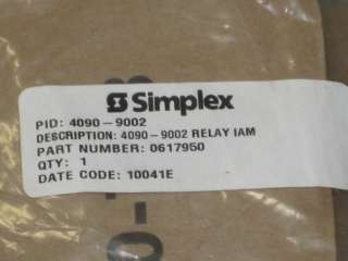 SIMPLEX 4090 9002 IAM RELAY ADDRESSABLE MODULE NIB  