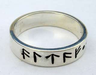 Pair of 2 RUNE Wedding Rings ALWAYS AND FOREVER, band  