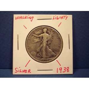  1938 Silver WALKING LIBERTY HALF DOLLAR 