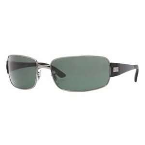  Brandname Ray Ban 3421 Gun metal Green Sunglasses by 
